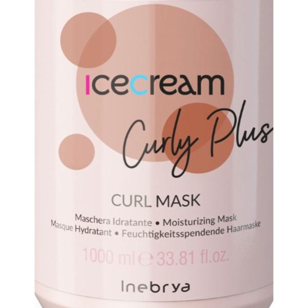 Inebrya Ice Cream Curl Mask 1000ml Mascarilla Hidratante Profesional para Rizos