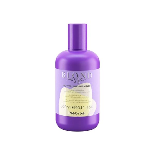Inebrya No Yellow Shampoo 300ml Matizador Profesional Rubio y Decolorado