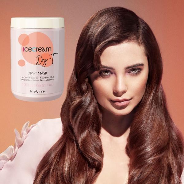 Inebrya Ice Cream Dry-T Mask 1000ml Mascarilla Capilar Hidratante Profesional