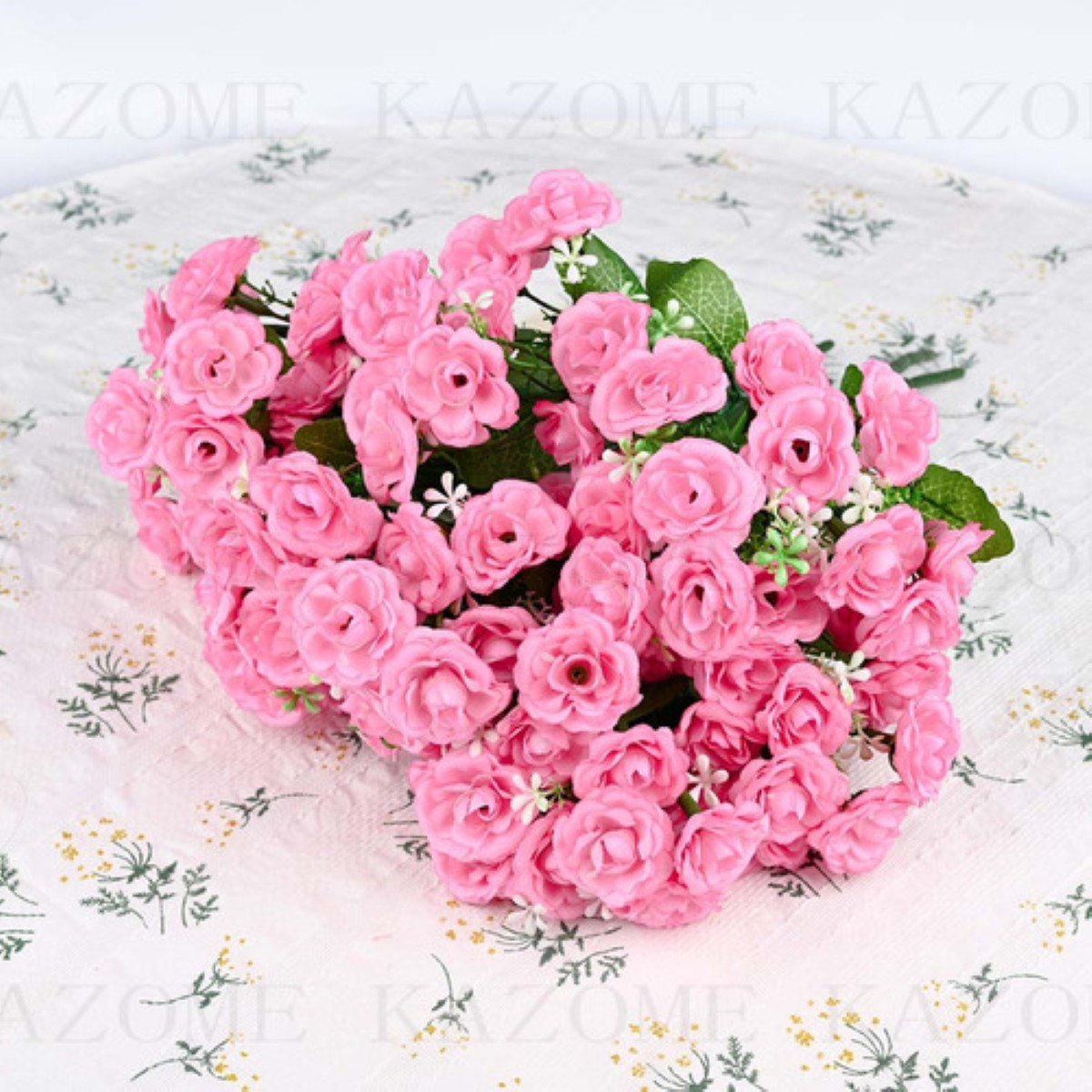 6 Ramos Flores Artificiales Rama Decoración ROSA