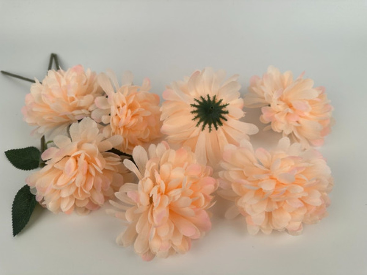 30pz10cm Cabeza Flores Artificial Decoración Color Champagne