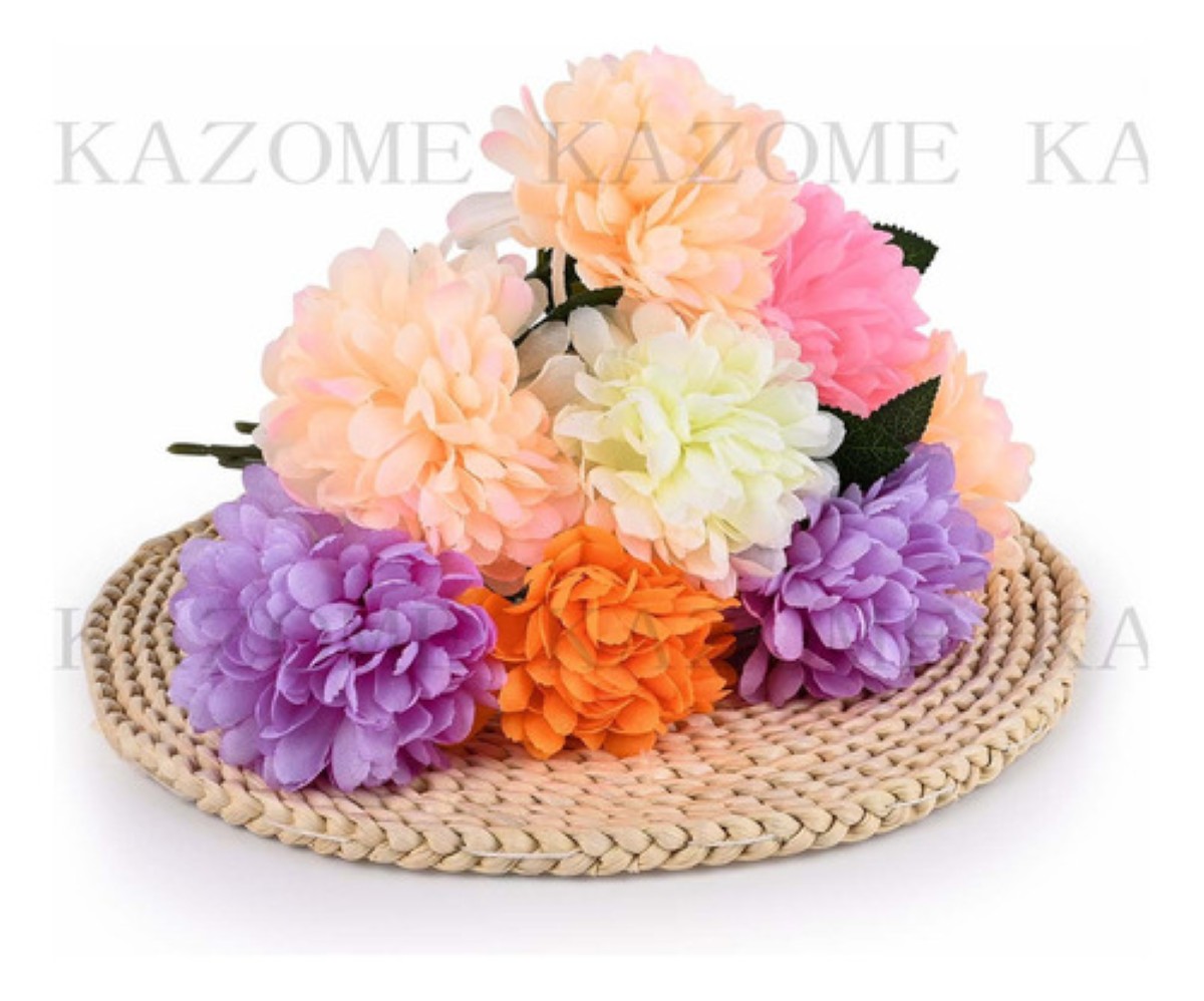 30pz10cm Cabeza Flores Artificial Decoración Color Champagne