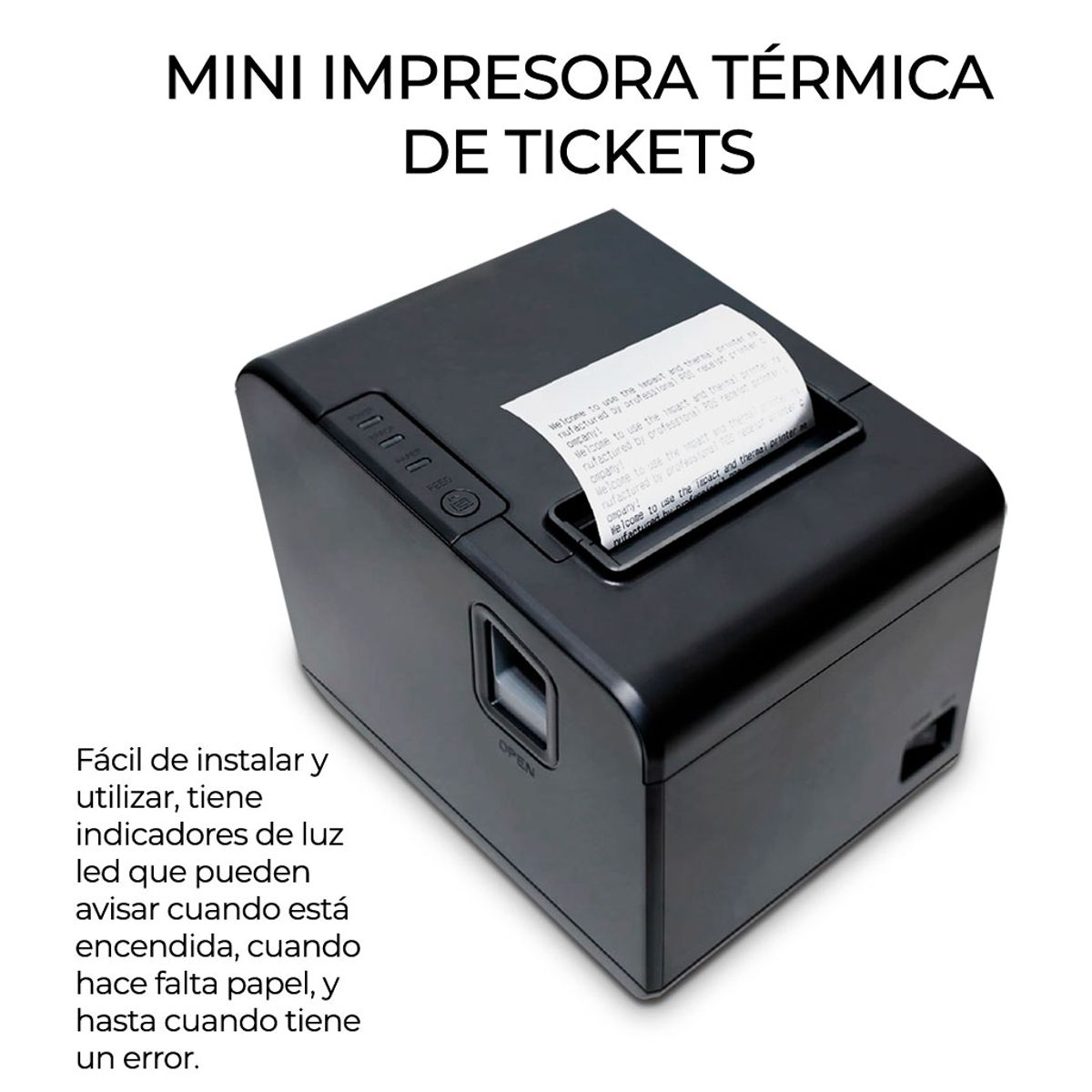 Impresora De Tickets Térmica Corte Automático 80mm Usb