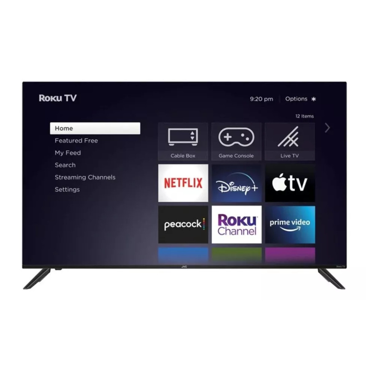 Televisión Pantalla 55 Pulgadas JVC Roku TV 4K UHD SI55URF
