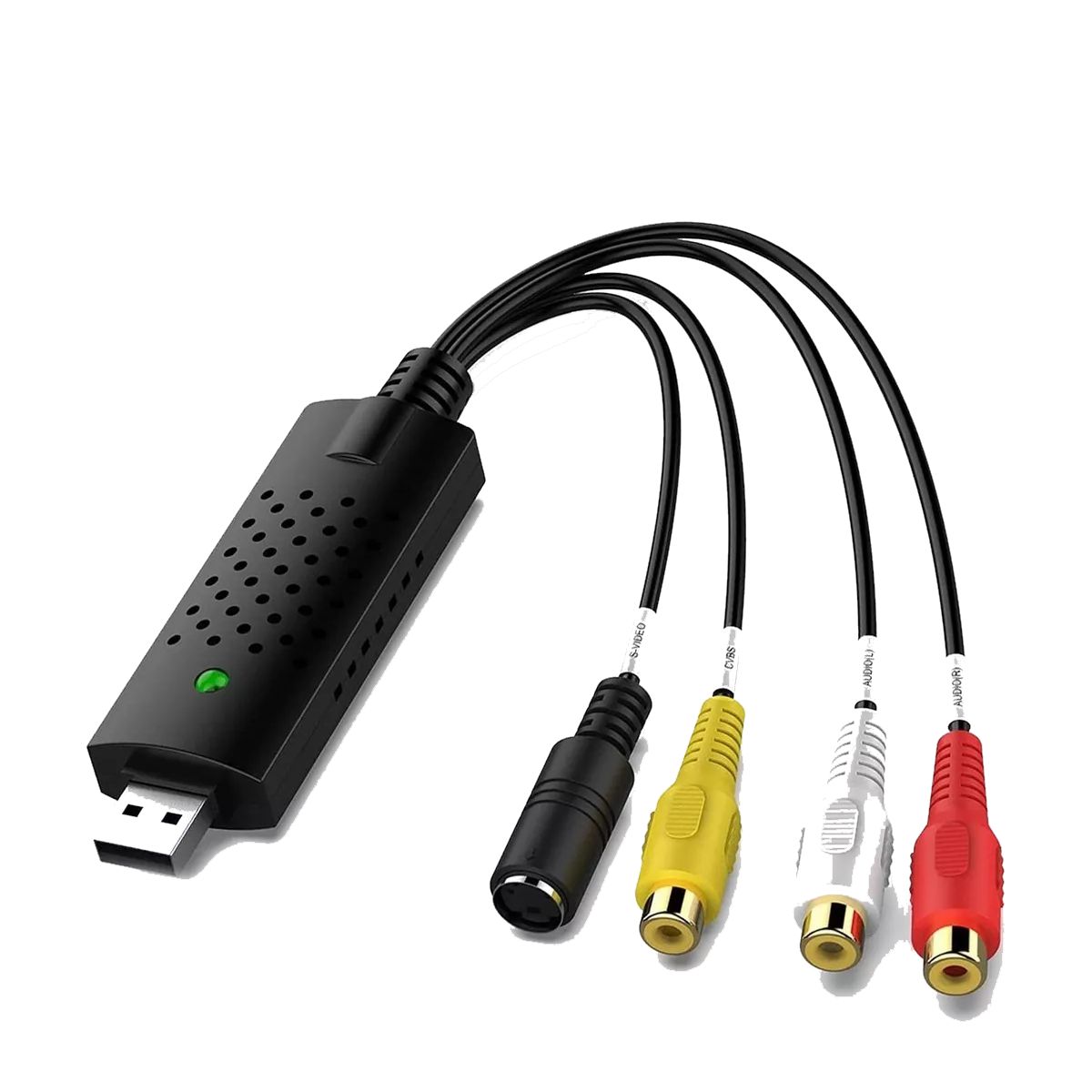 Capturadora de Audio y Video RCA VHS DVD Videocamara a USB 