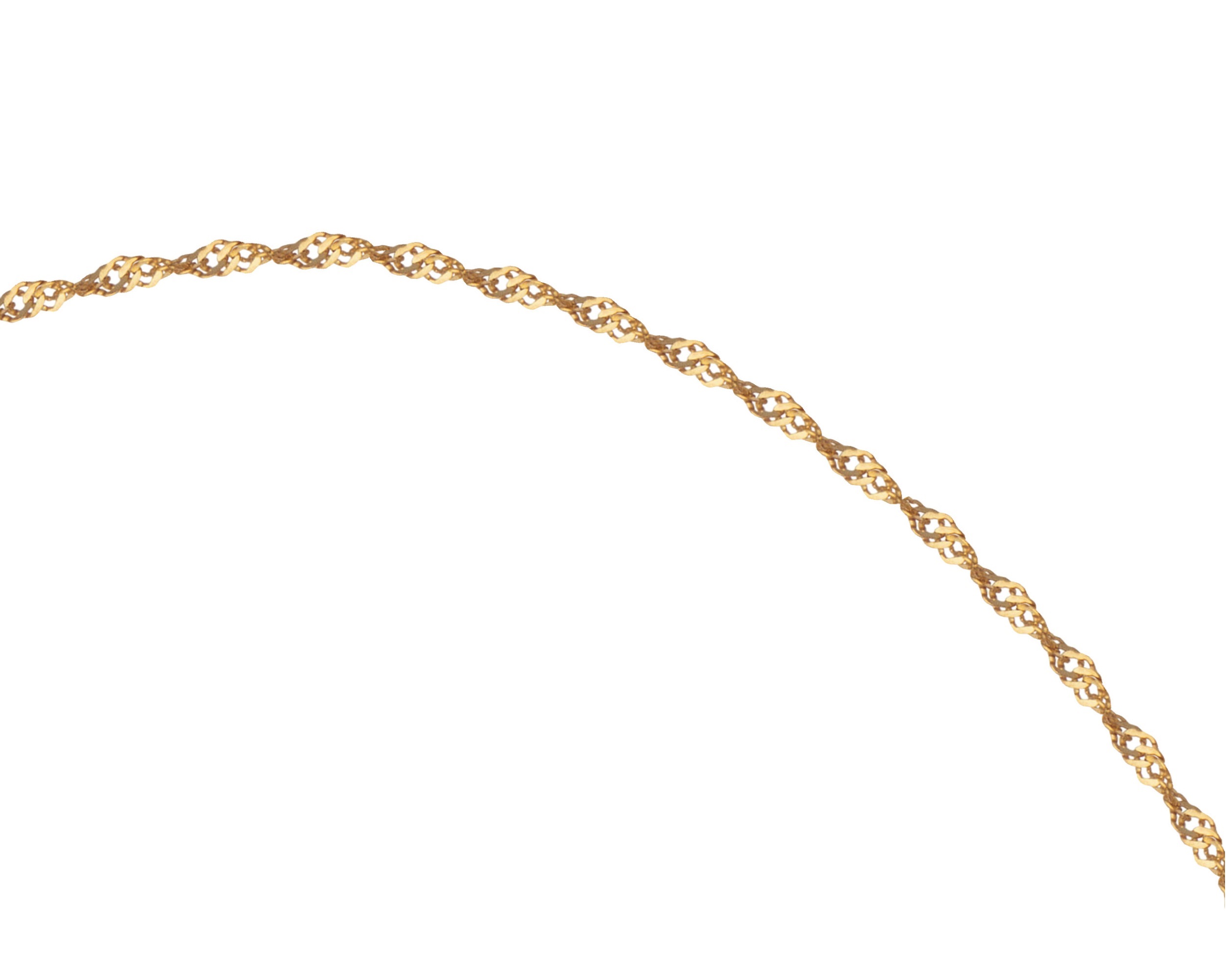 Collar Gargantilla Chapa de Oro 18K Horoz inicial "Y" 45cm SH105