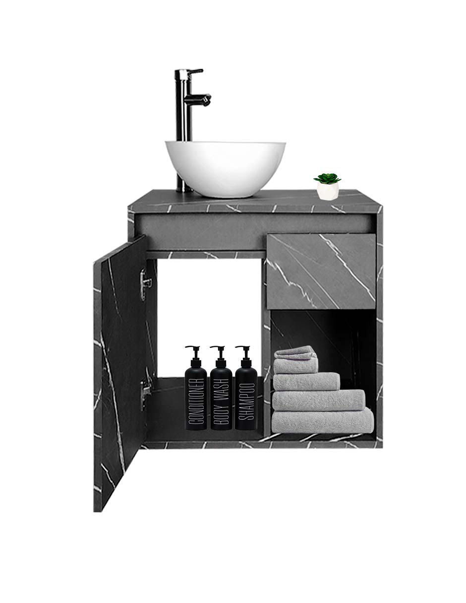 Gabinete De Baño Con Lavabo CLAIRE Con Ovalin Minimalista