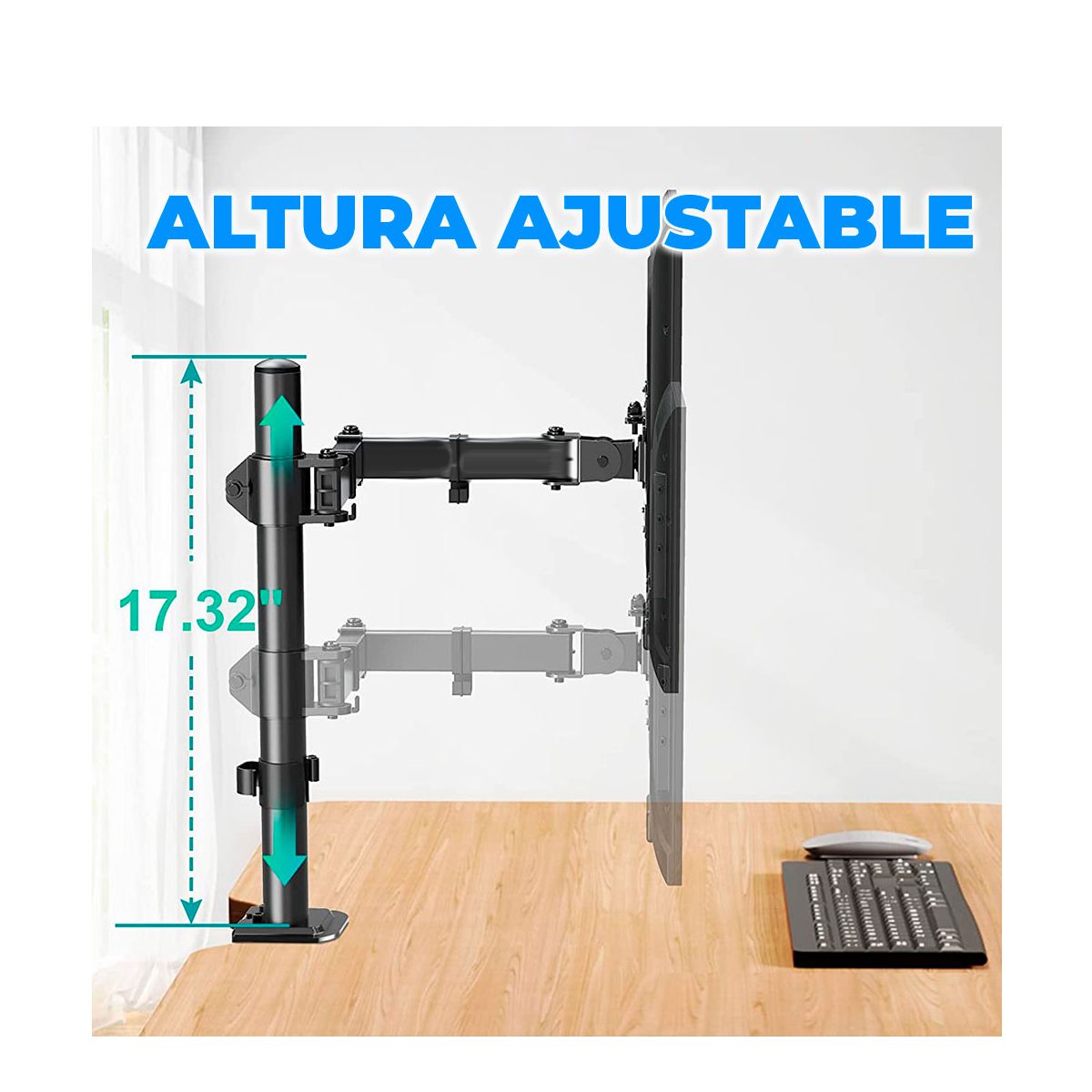 Soporte Articulado Para Monitor De 19 A 32 Pulgadas Elegate Negro