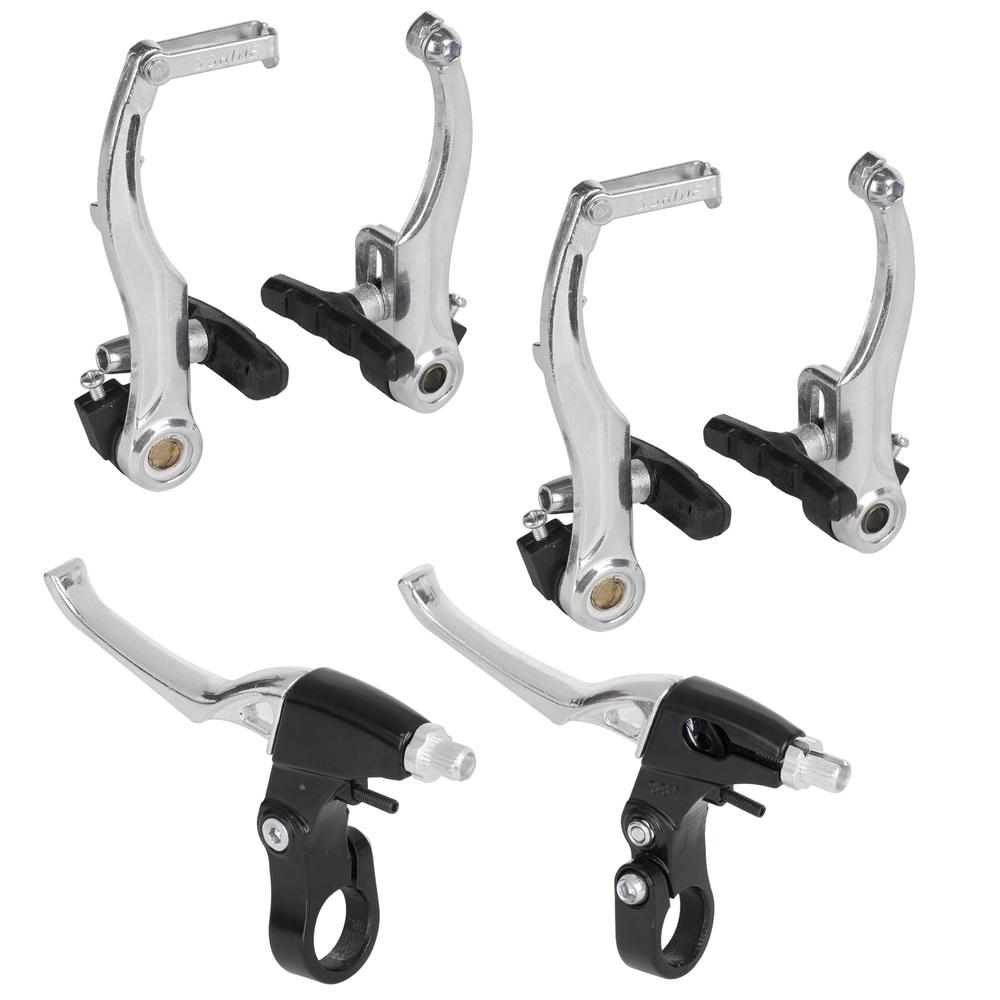 Frenos Bicicleta V-brake negro aluminio palanca/cable Shine