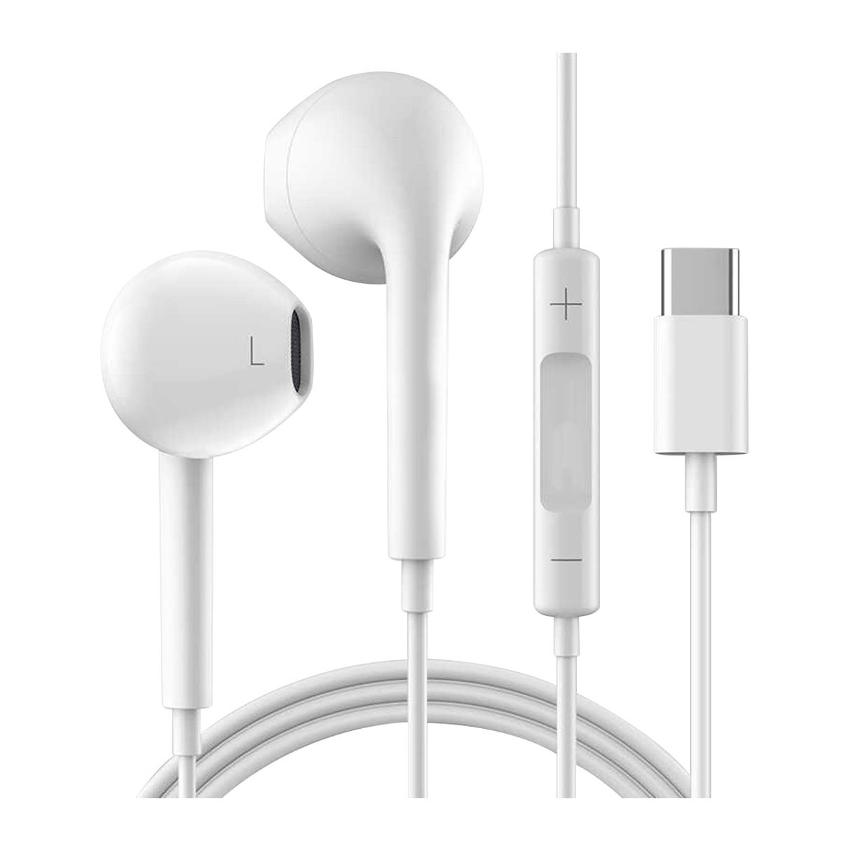 Audífonos Manos Libres USB Tipo C con Control de Volumen 