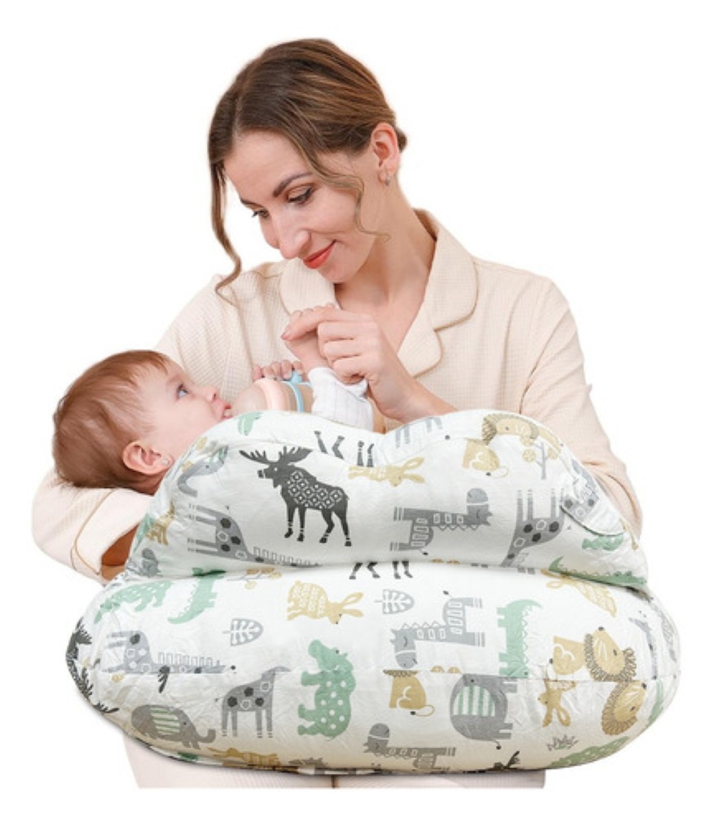 Almohada De Lactancia Extraíble Con Cinturón Ajustable Beige ANIMALES