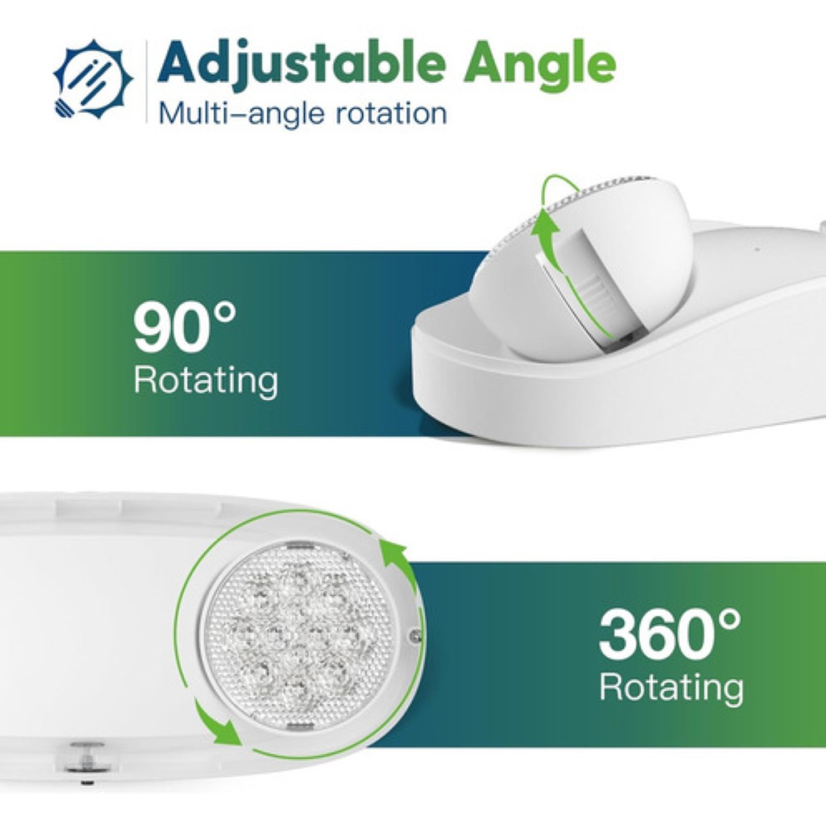 Lámparas Recargables, Lámpara De Emergencia Led Automática BLANCO