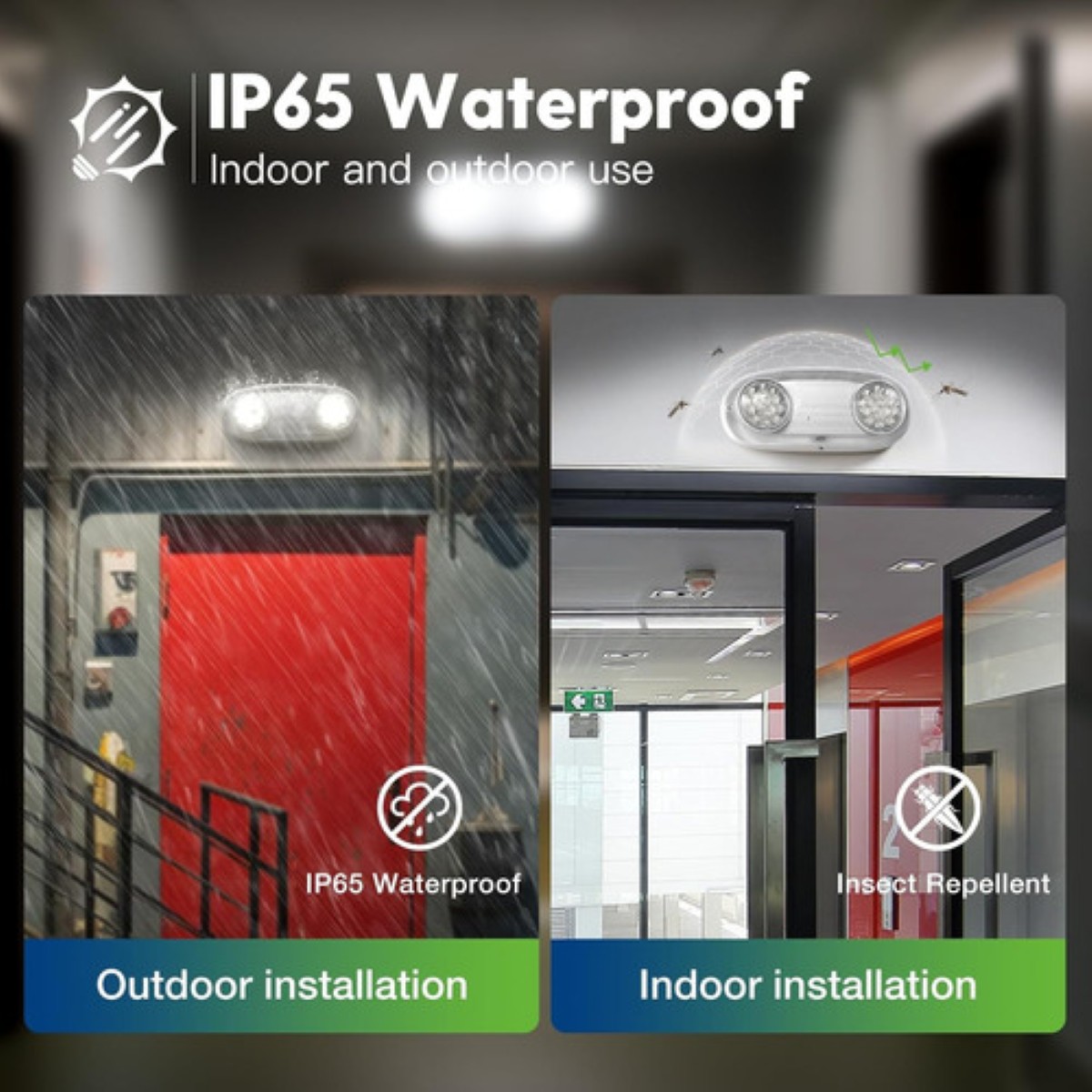 Lámparas Recargables, Lámpara De Emergencia Led Automática BLANCO