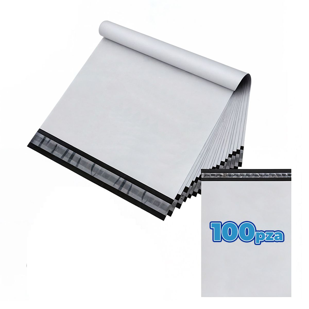 Paquete de 100pzs de Bolsas Sobre  para Envíos de Paquetería de 25 x 35 cm