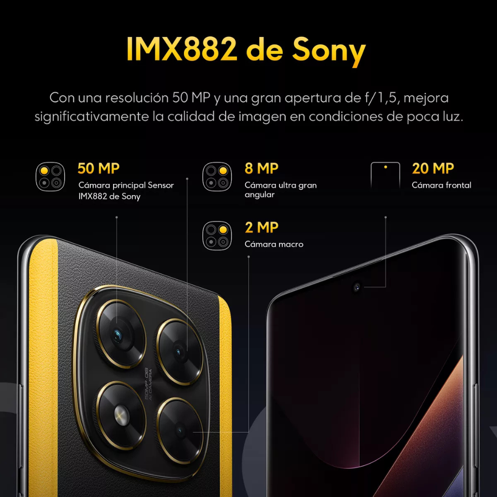 Xiaomi POCO X7 512GB/12GB RAM, 5G, Resistente al agua. Negro