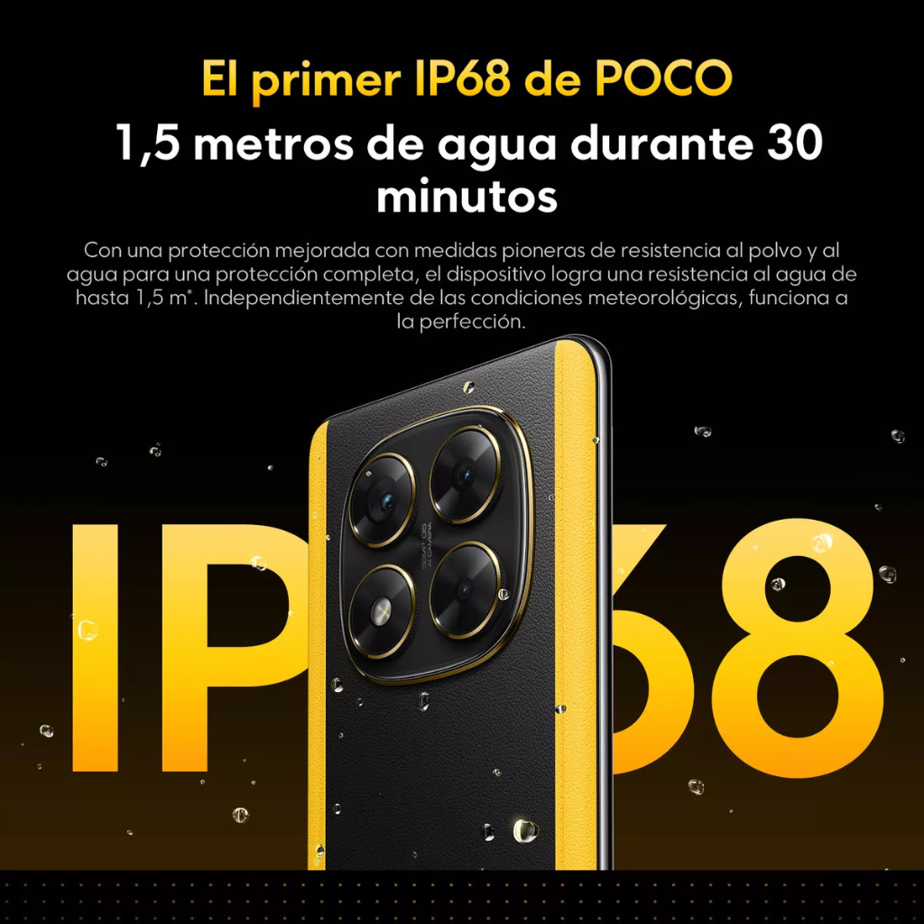 Xiaomi POCO X7 512GB/12GB RAM, 5G, Resistente al agua. Negro