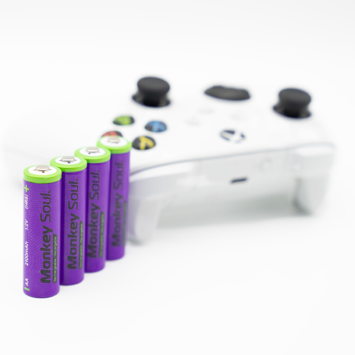 Pilas Baterías AA Recargables Monkey Soul 6 piezas 2100 mAh