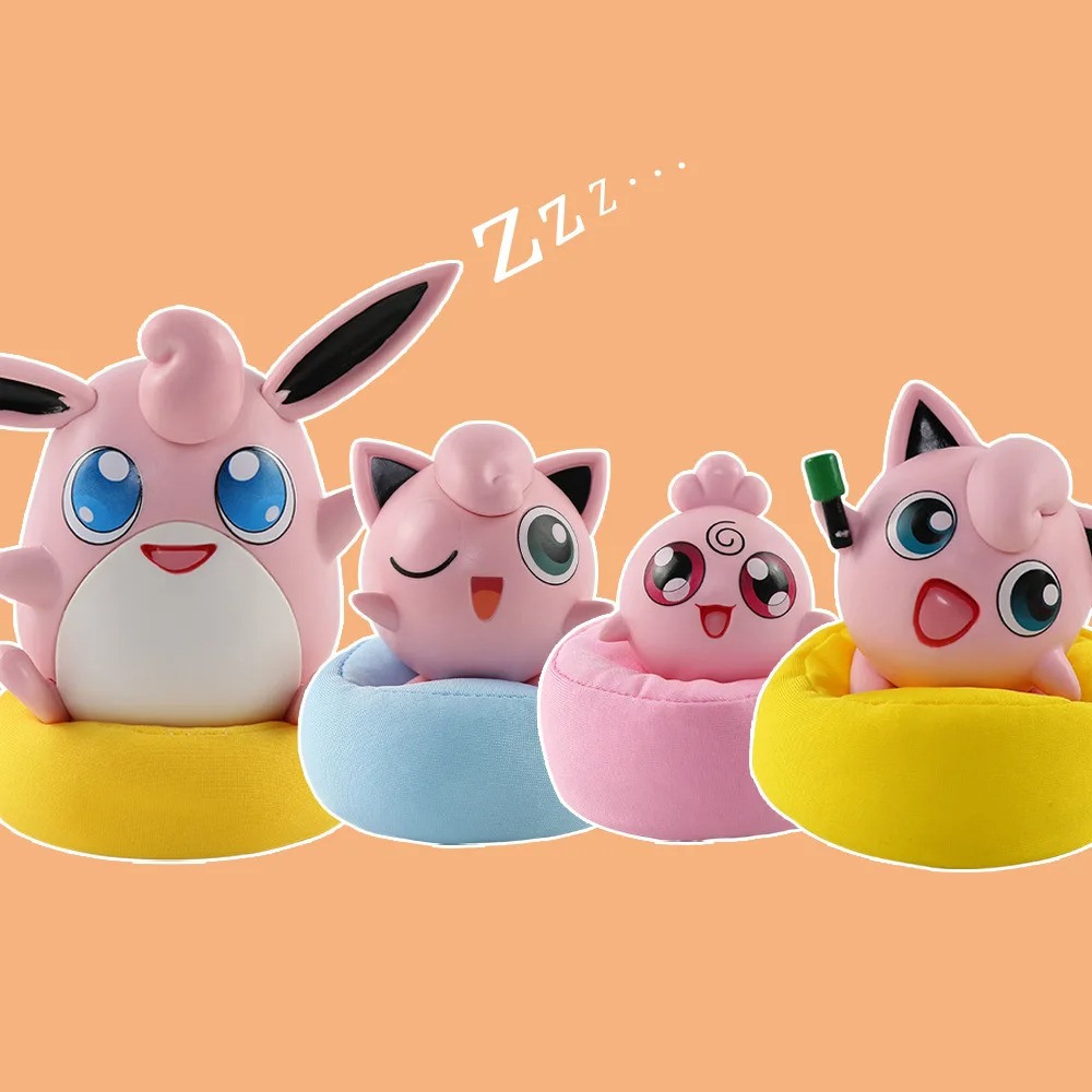 4 Figuras Colección Anime Poke Jigglypuff Evoluciones Regalo