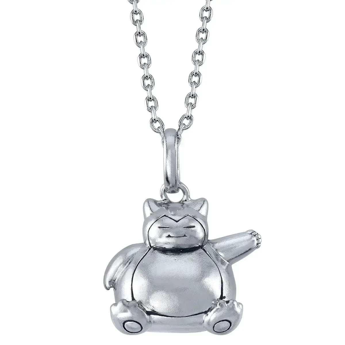 Collar Colgante Metal Poke Snorlax 3D Japon Plateado