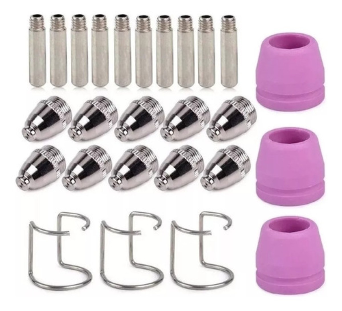 35pcs Antorcha De Cortador Por Plasma Ag60 Sg55, Consumible ROSA PLATA 
