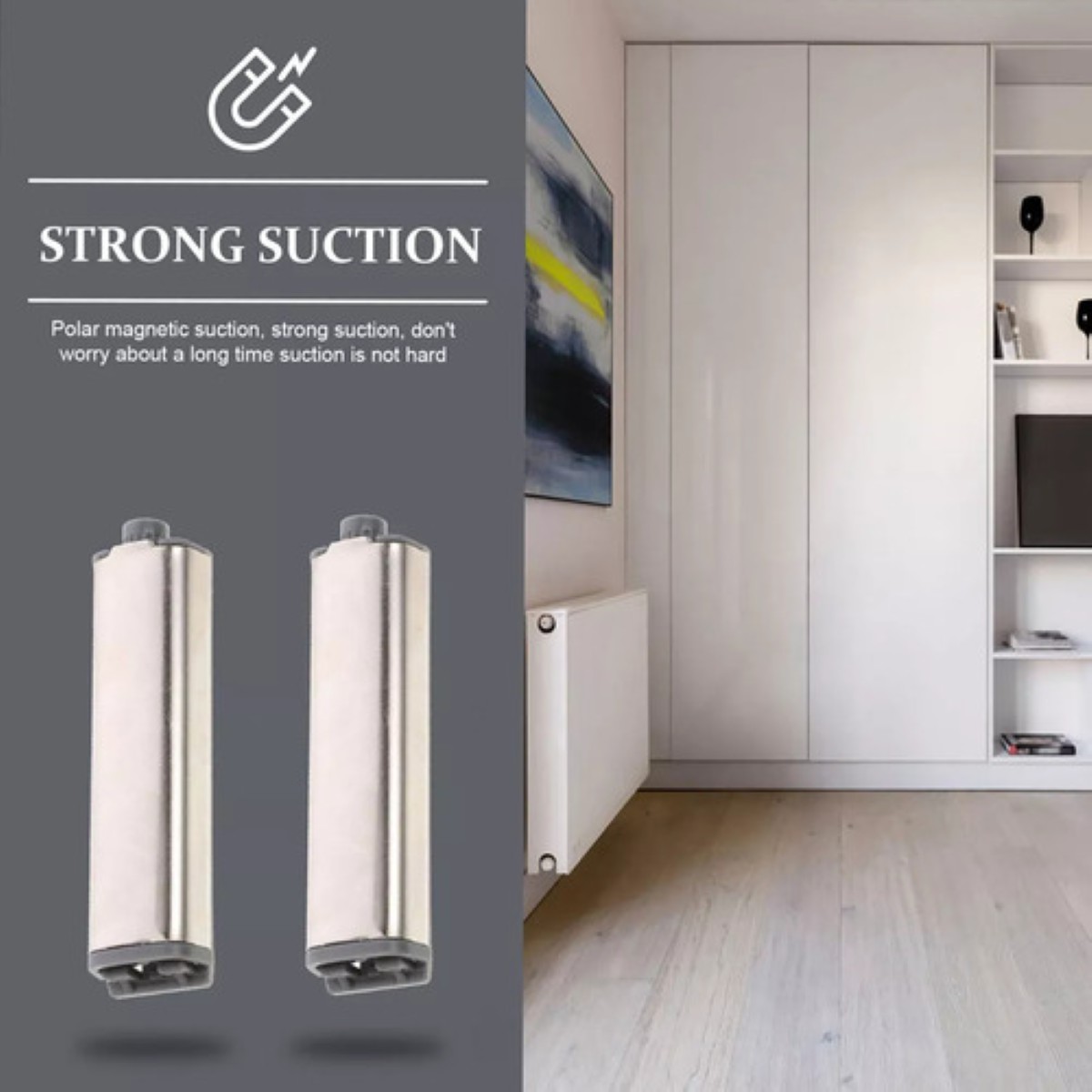 30pcs Herrajes De Cajones Push Open Para Puerta Gabinete blanco plata