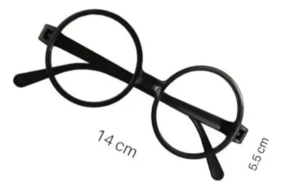 Varita Harry Potter Con Luz Incluye Unos Lentes Para Disfraz marron negro