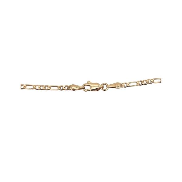 Cadena y dije de brillos con corona de oro laminado letra "M"