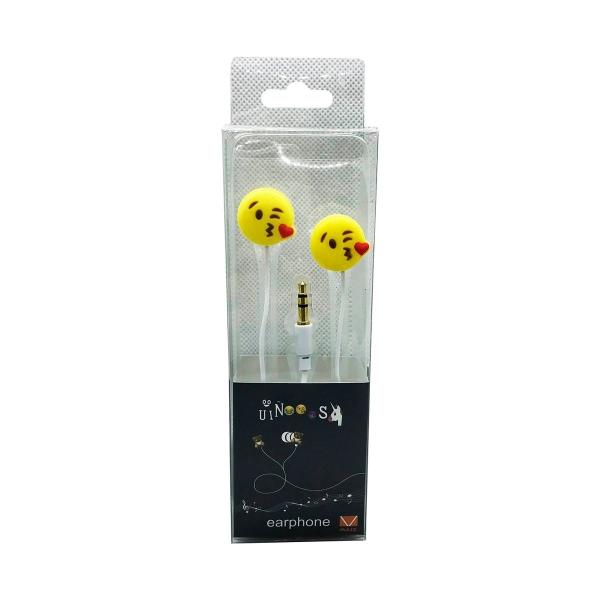 Audífonos Alámbricos Emoji Manos Libres Entrada 3.5mm Compatibles Universales