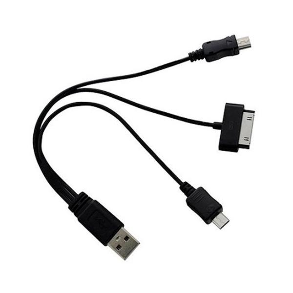 Cable Pulpo 3 en 1 Universal 30Pin Lightning V8 USB Carga Rápida Resistente