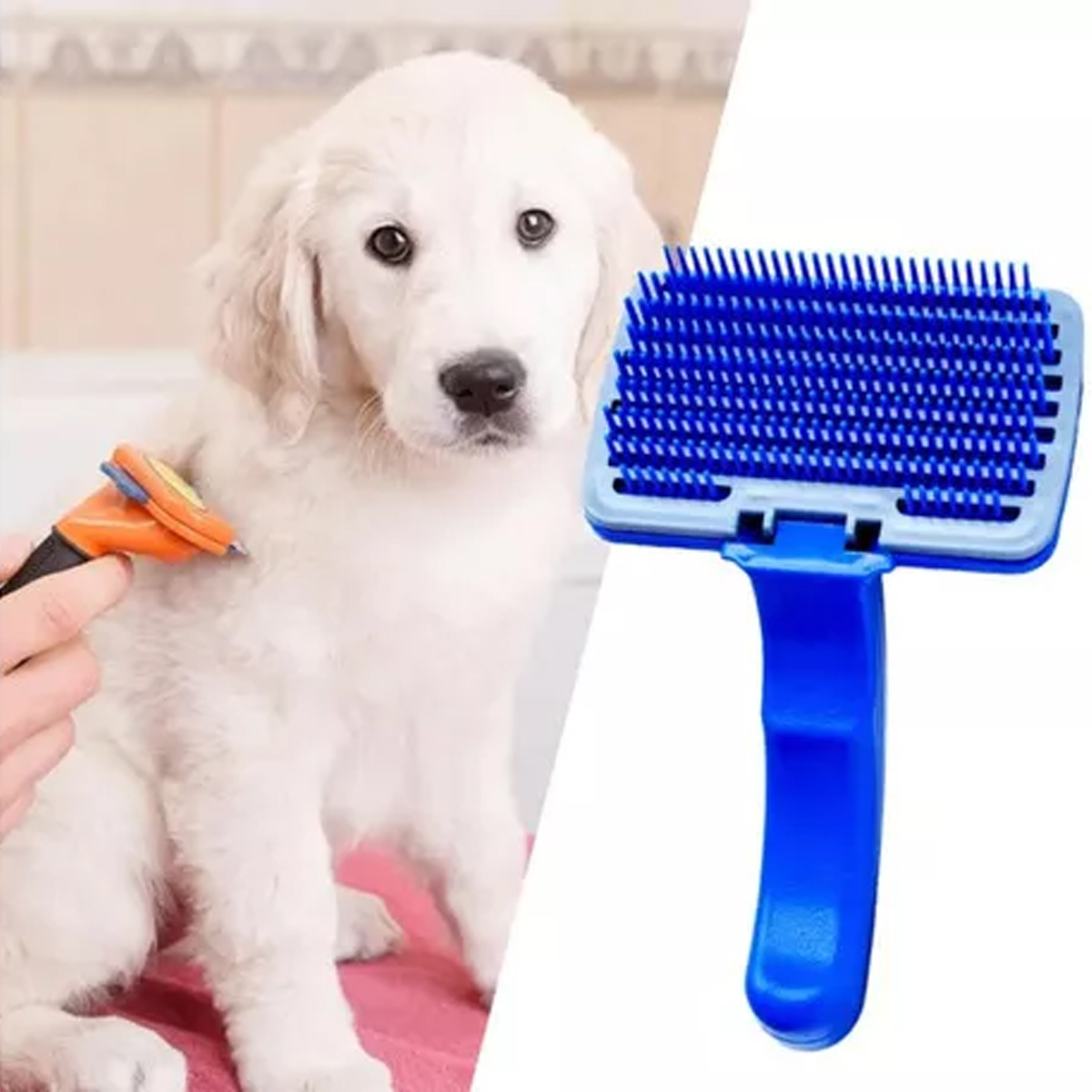 Cepillo Para Mascota Removedor Pelo Muerto Limpieza