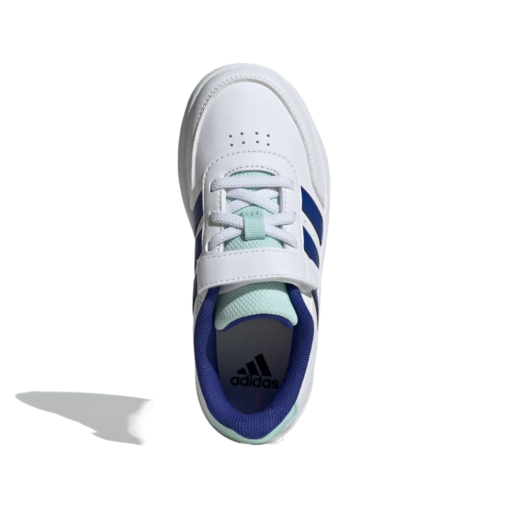 Tenis Adidas Breaknet 2.0 EL C Blanco-Azul de Niños IE3789