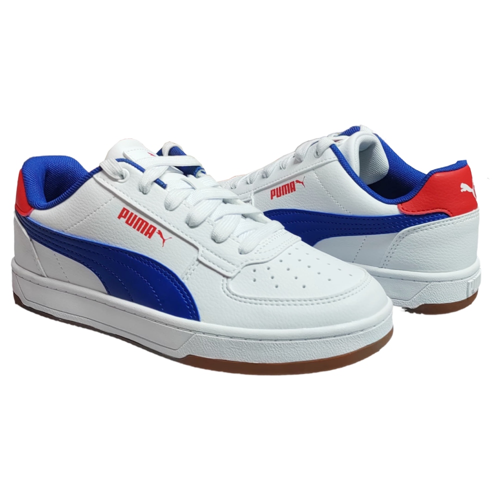 Tenis Puma Caven 2.0 Jr Blanco-Azul Unisex 393837 30
