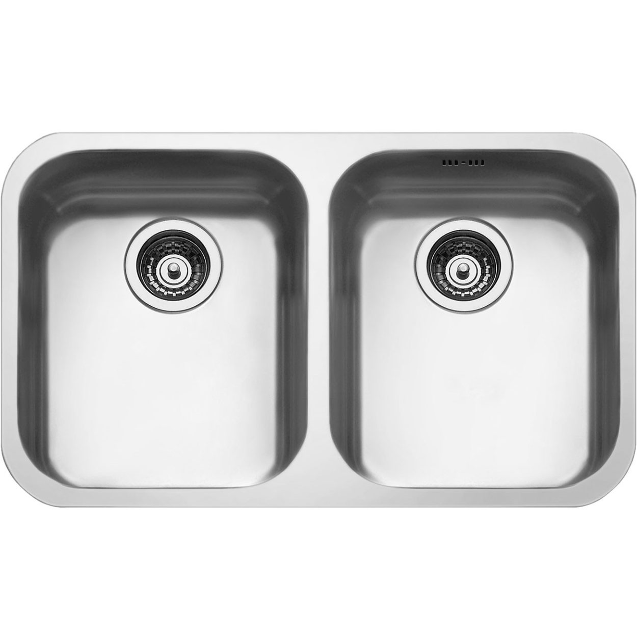 Tarja Doble Submontar Smeg UM4040 Acero Inox Cepillado