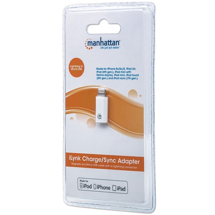 Adaptador Manhattan iLink Lightning a Micro USB B 390620