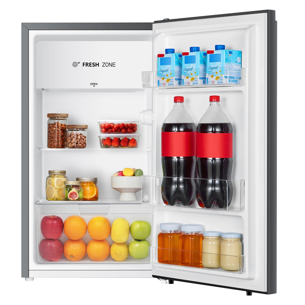 Frigobar Hisense RR43D6ACX1 4.3 Pies / 125 Litros, Manija Oculta Plata ALBY25*