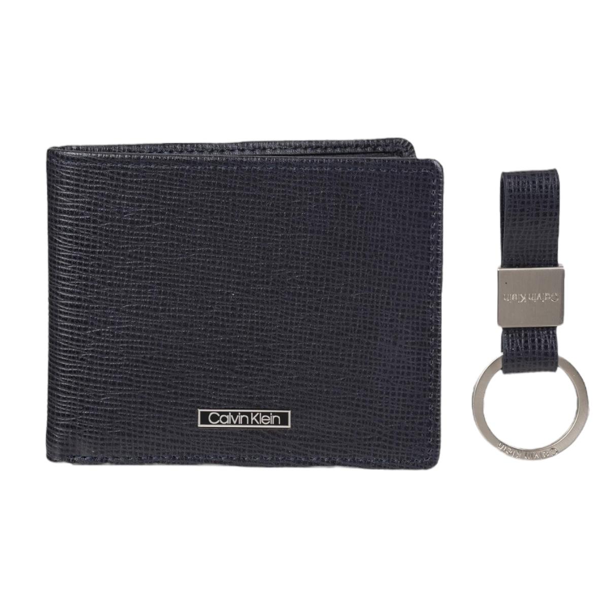 Cartera Calvin Klein Y Llavero, Caballero, Original, Piel