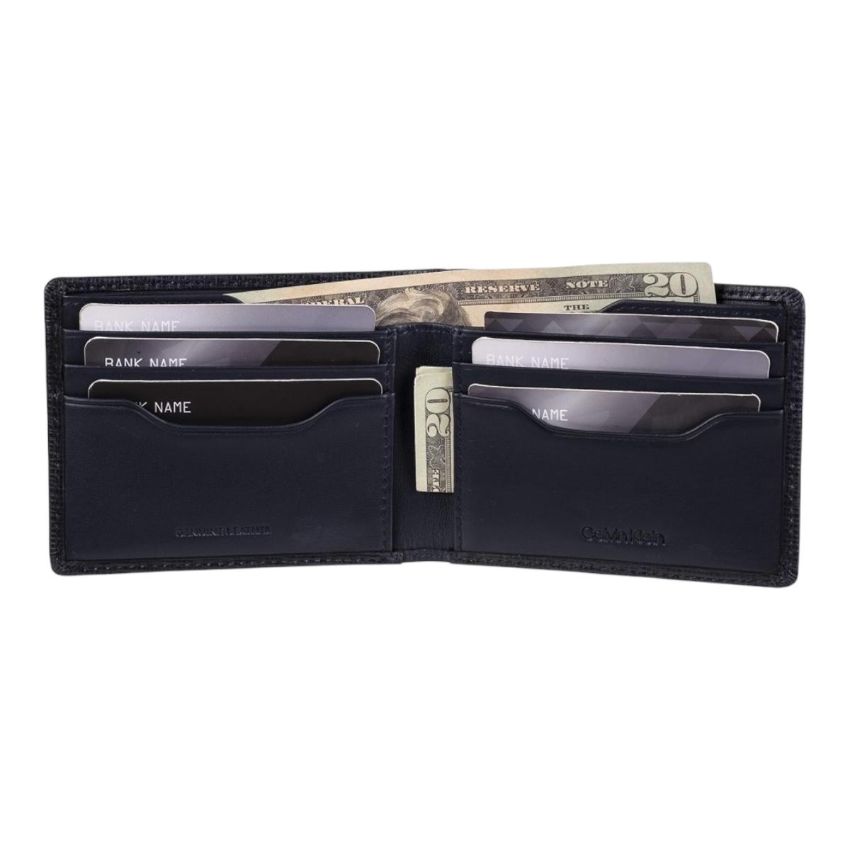 Cartera Calvin Klein Y Llavero, Caballero, Original, Piel