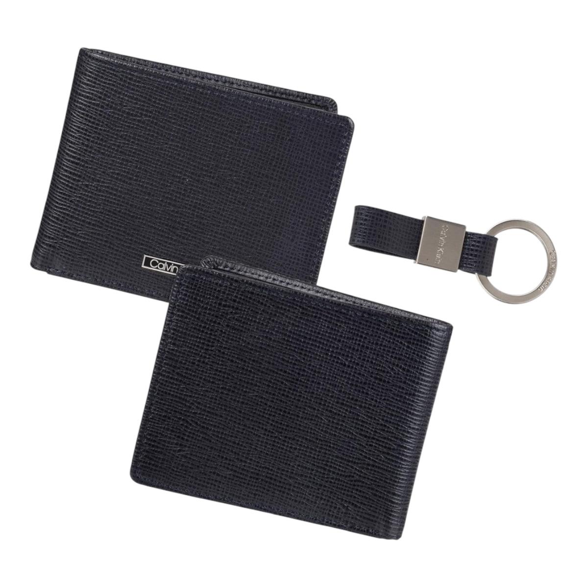 Cartera Calvin Klein Y Llavero, Caballero, Original, Piel