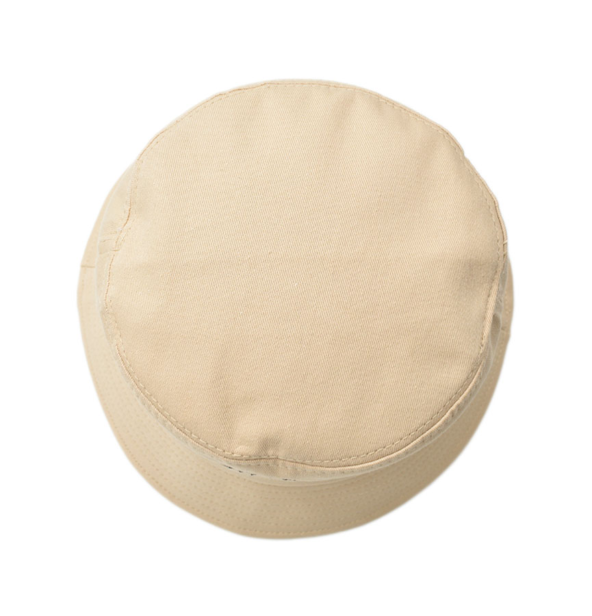 Sombrero Bucket Ajustable Caqui Detalle de Letras Bordadas 