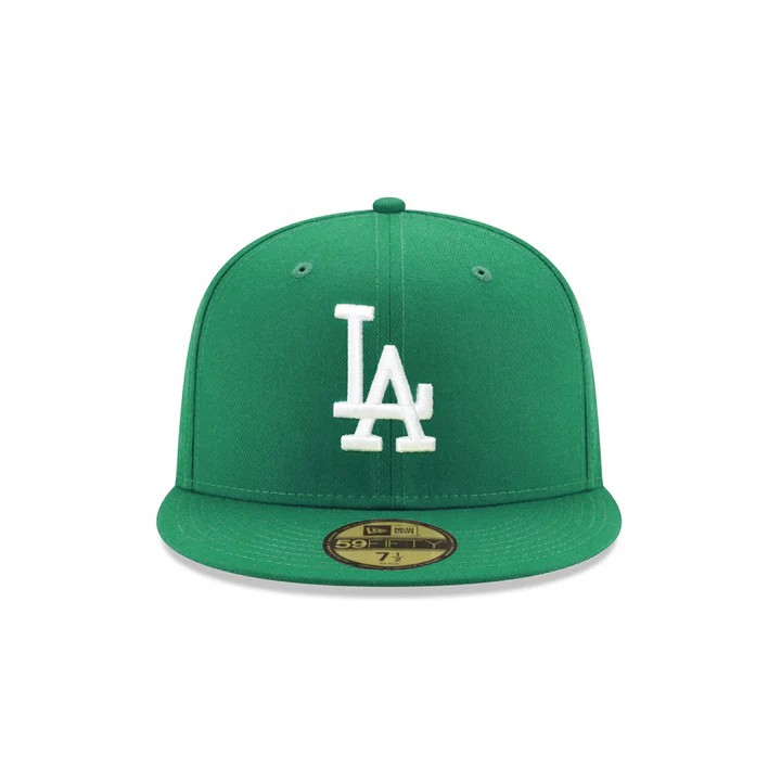 Gorra New Era Los Angeles Dodgers Kelly Green On White 59Fifty Fitted  - 7 