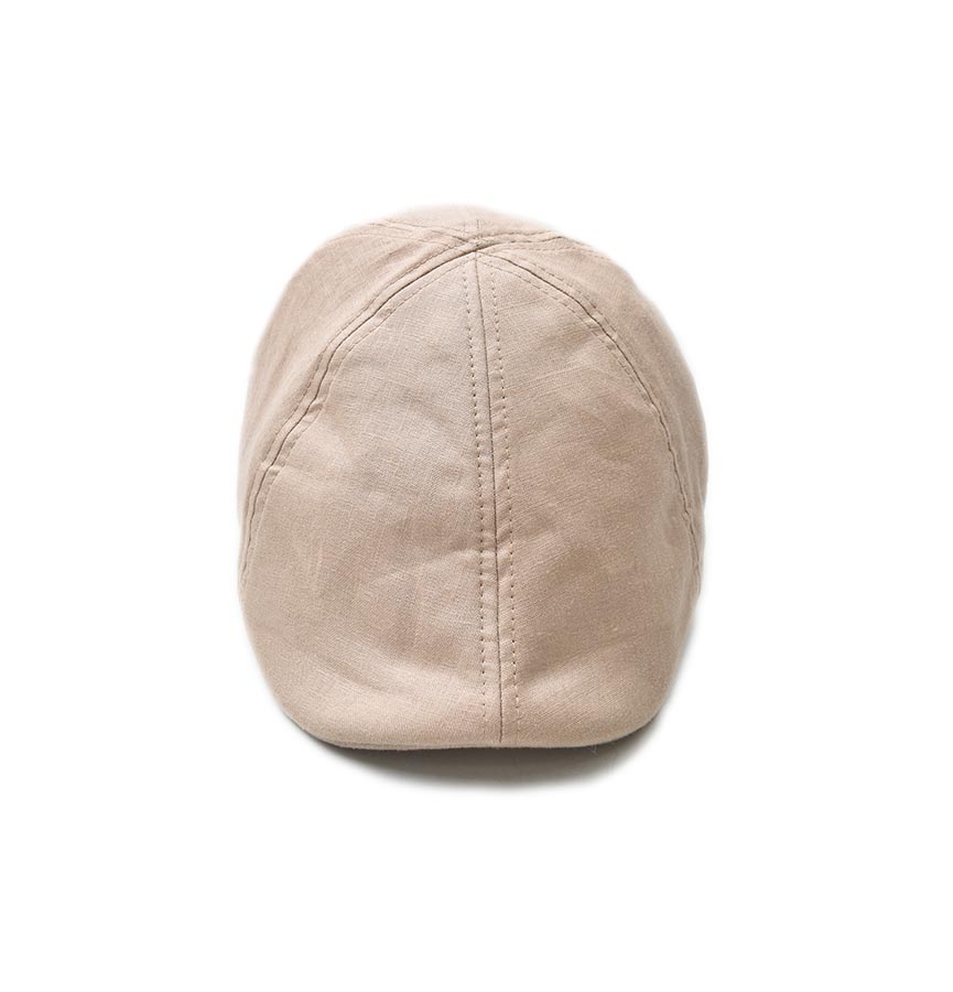 Gorra Boina Beige de Lino Para Caballero