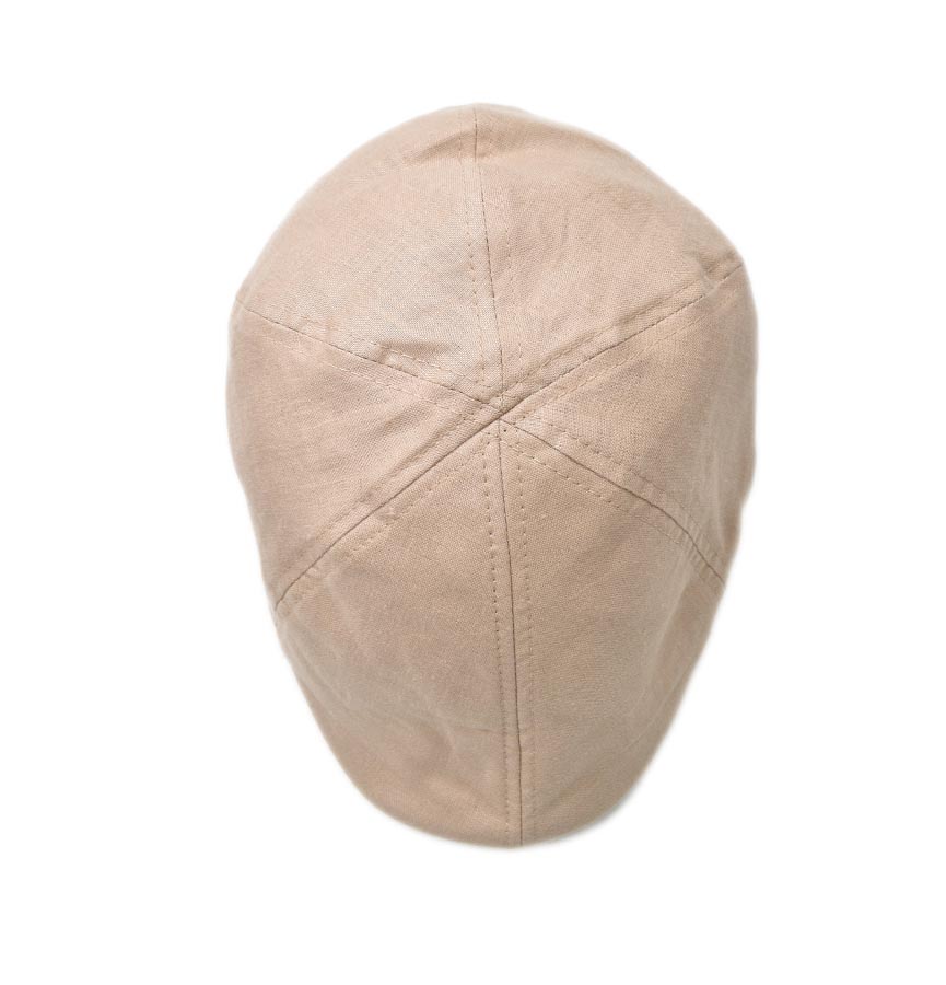 Gorra Boina Beige de Lino Para Caballero
