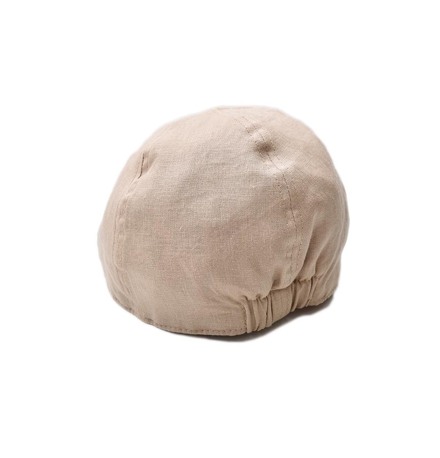 Gorra Boina Beige de Lino Para Caballero