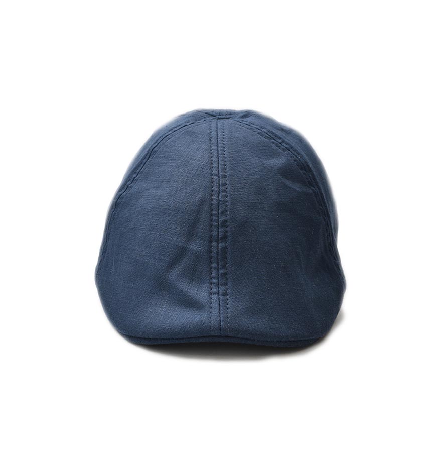 Gorra Boina Azul de Lino Marino Para Caballero 