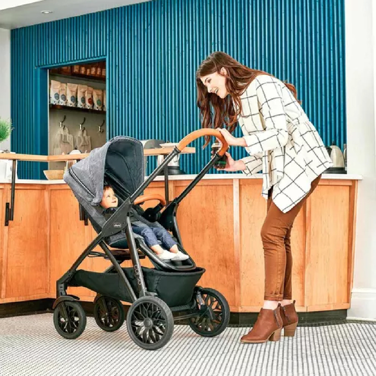 Carriola  Chicco Corso Le Travel System Hampton Usa Chasis Sistema de Viaje Negro