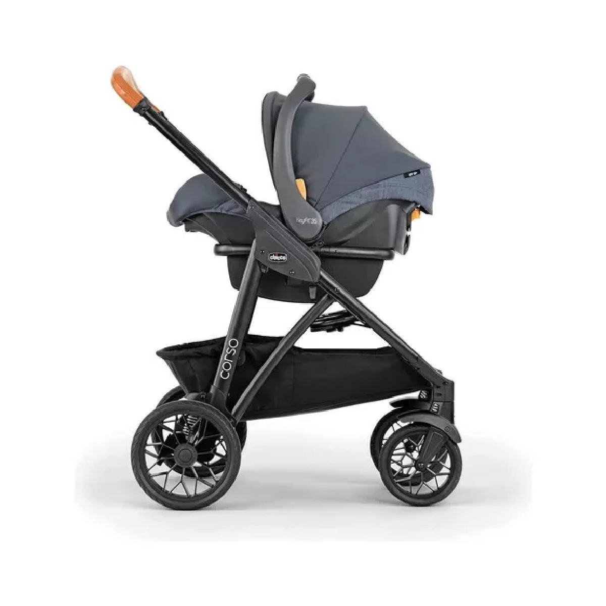 Carriola  Chicco Corso Le Travel System Hampton Usa Chasis Sistema de Viaje Negro