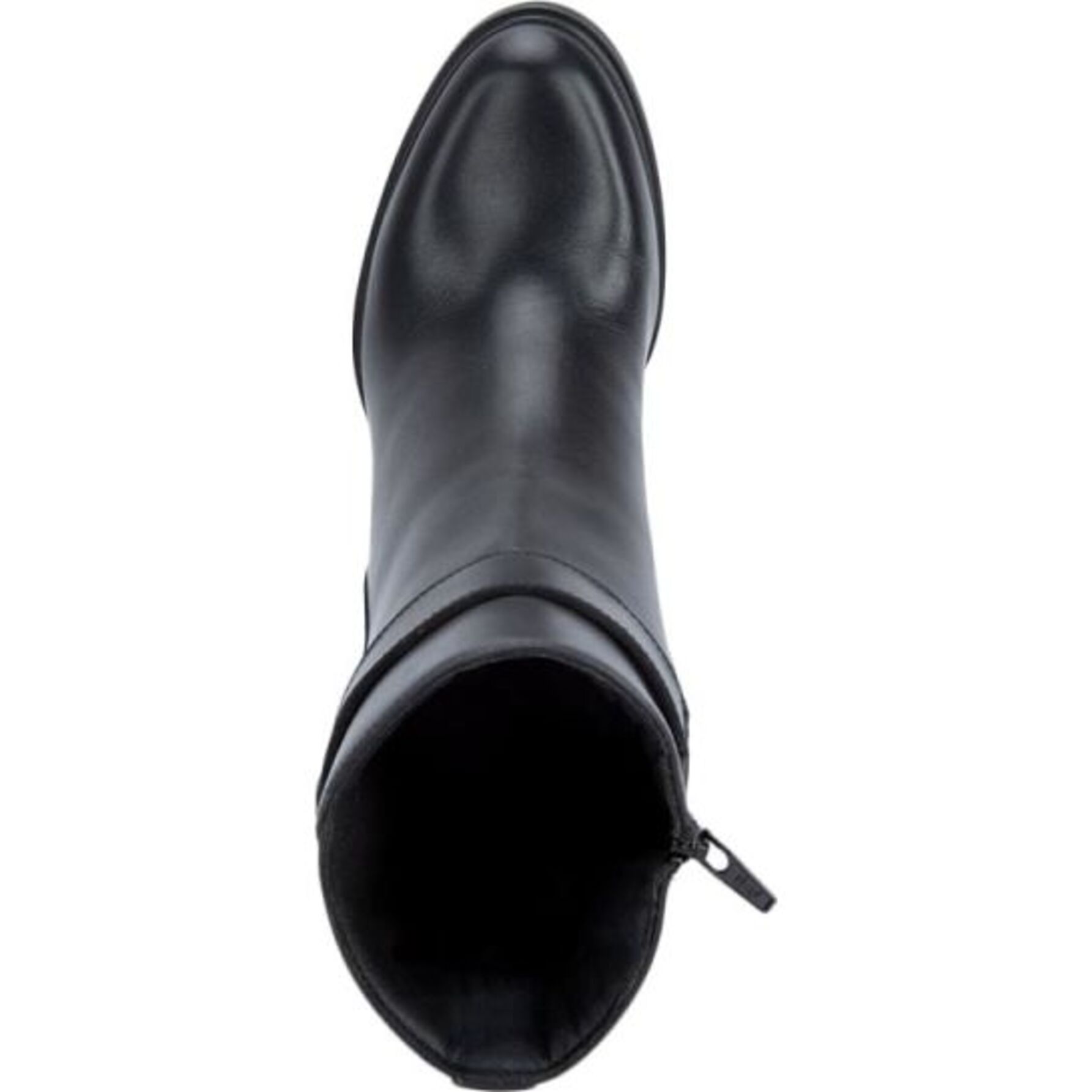 Botas para mujer, de vestir, de piel, con tacón de altura media y ancho, cortas, acabado napa, marca Flexi, color negro, mod. 1160333