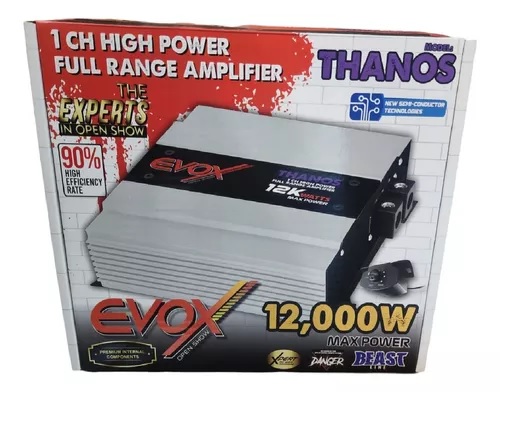 Amplificador Evox 1 Canal De Rango Completo Thanos