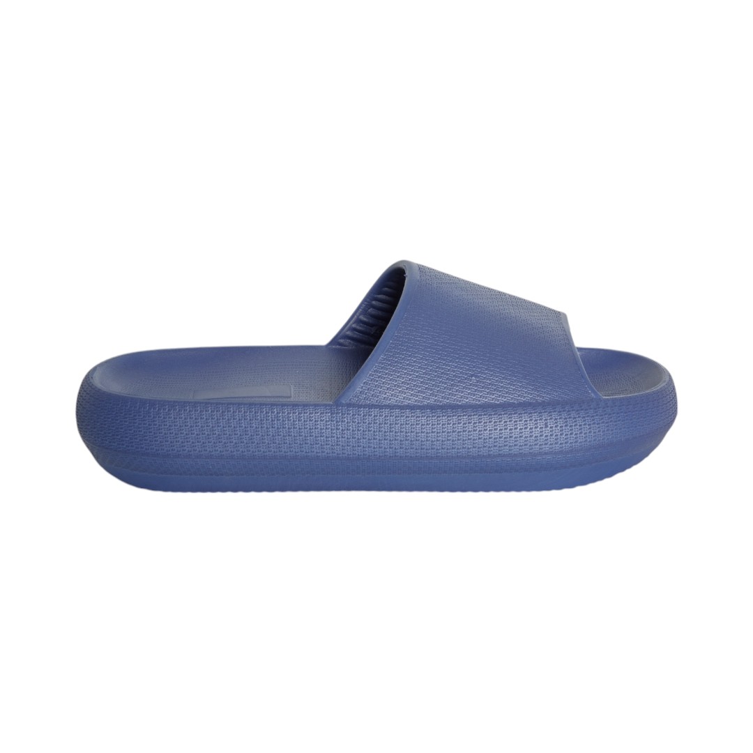 Sandalia Azul Marino Devendi Chancla Pantufla Eva Plataforma 4cm Confort