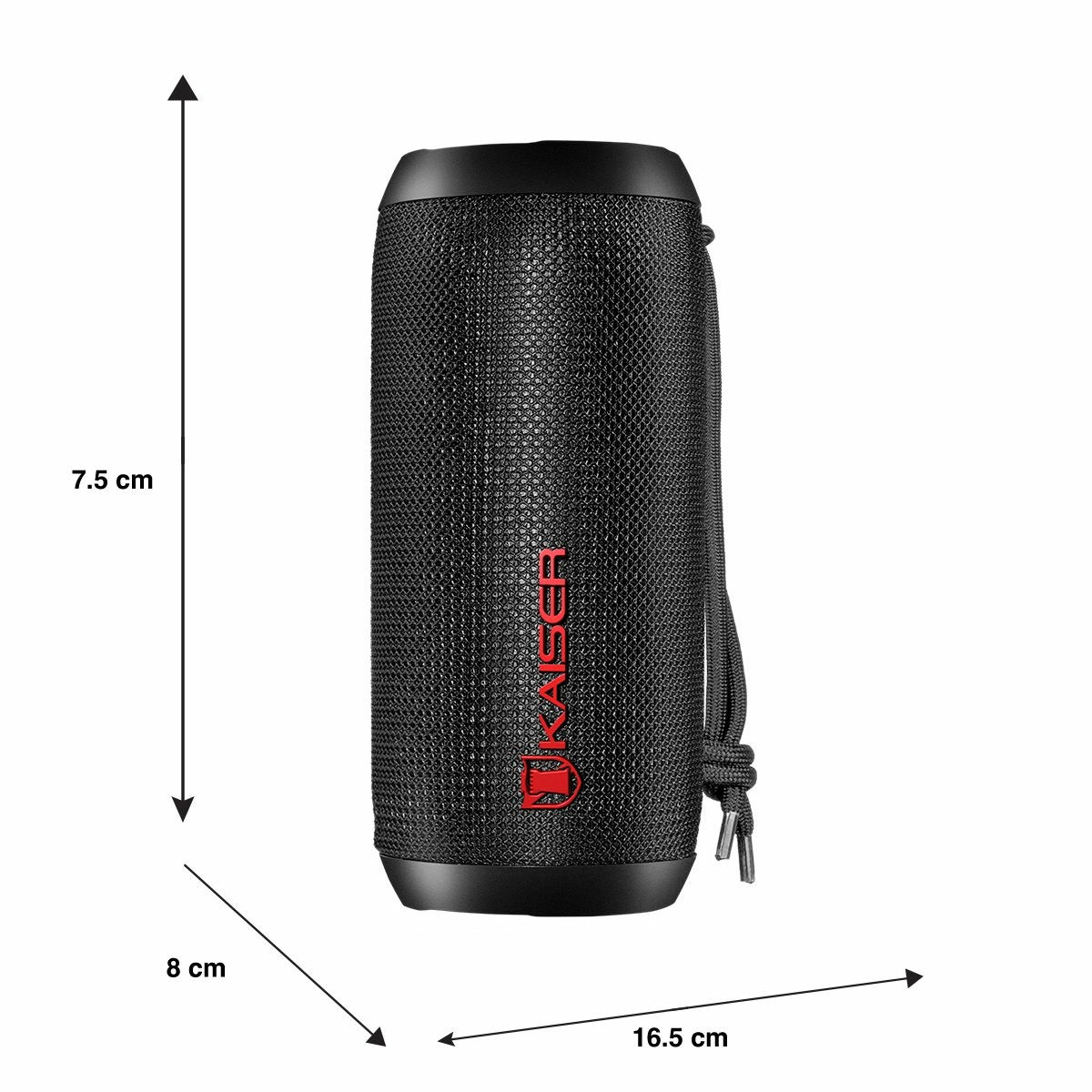 Mini Bocina Kaiser KSR-LINK Recargable 5W IPX5 BT FM Usb MicroSD